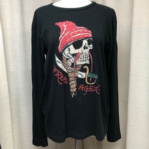 Ed Hardy long sleeve Skull t-shirt